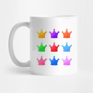 Colorful Watercolor Crowns Pack Mug